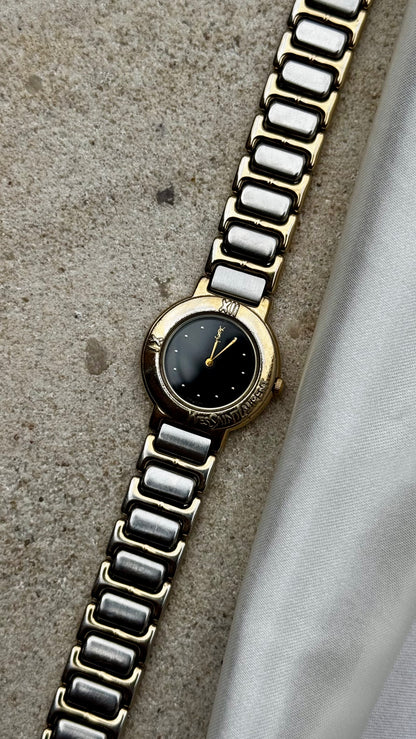 Yves Saint Laurent vintage watch (YSL) 1992 - Black dial