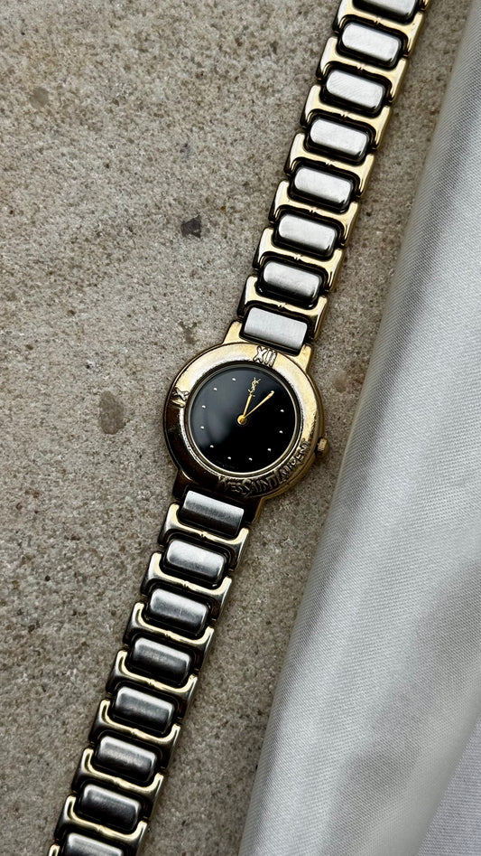 Yves Saint Laurent vintage watch (YSL) 1992 - Black dial