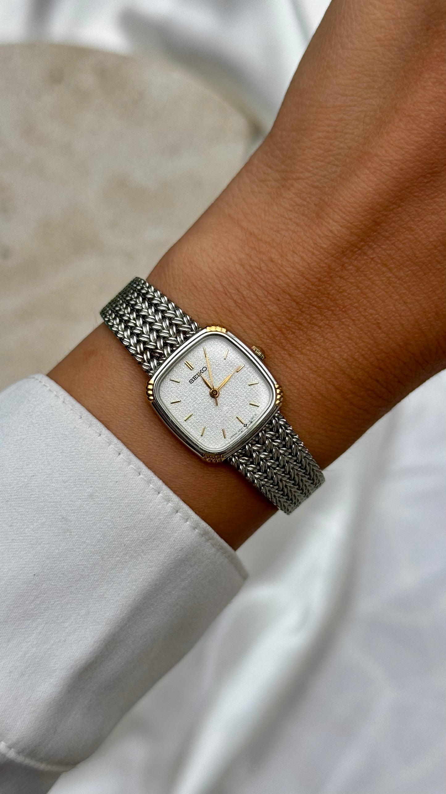 Vintage Seiko Watch 1988 - gold and white gold plated