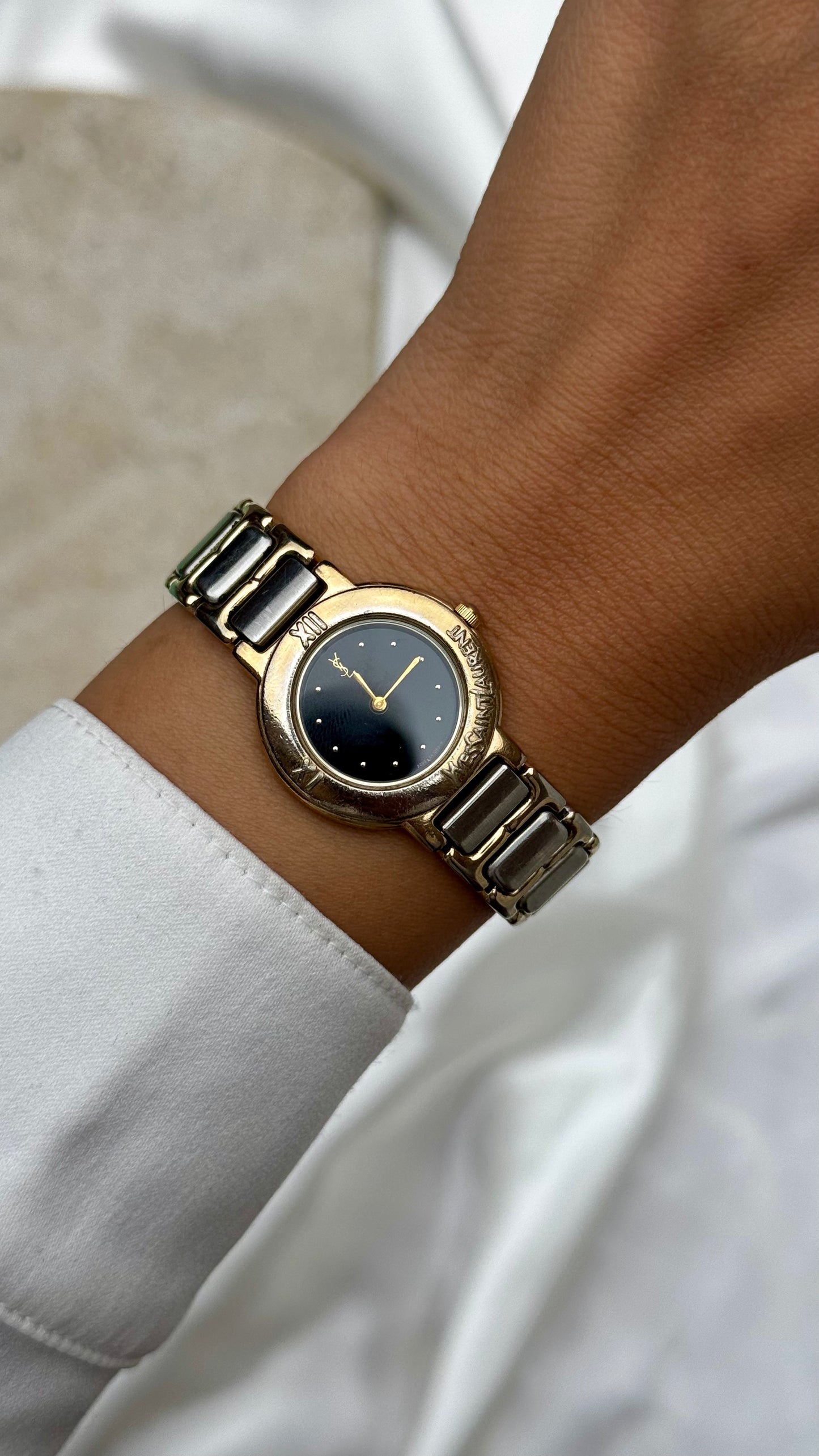 Yves Saint Laurent vintage watch (YSL) 1992 - Black dial