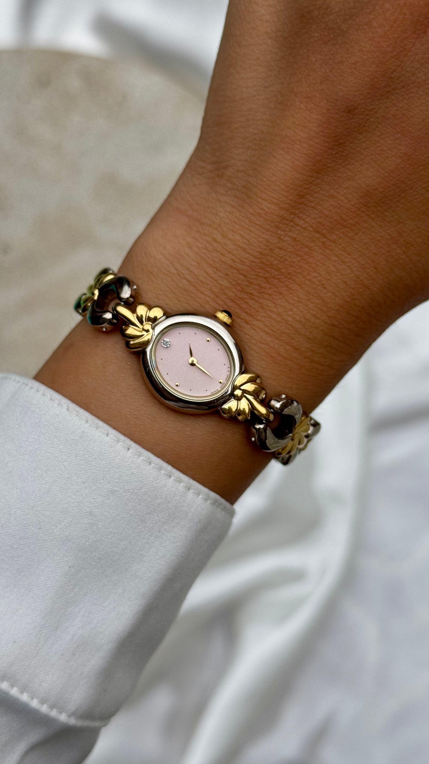 Art Deco Vintage Noevir Watch 1990s - Gold Plated