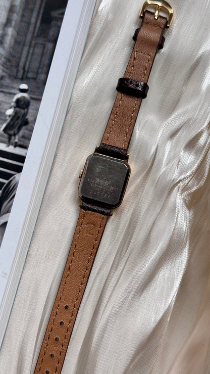 Seiko vintage watch 1992 - Gold plated and enameled case