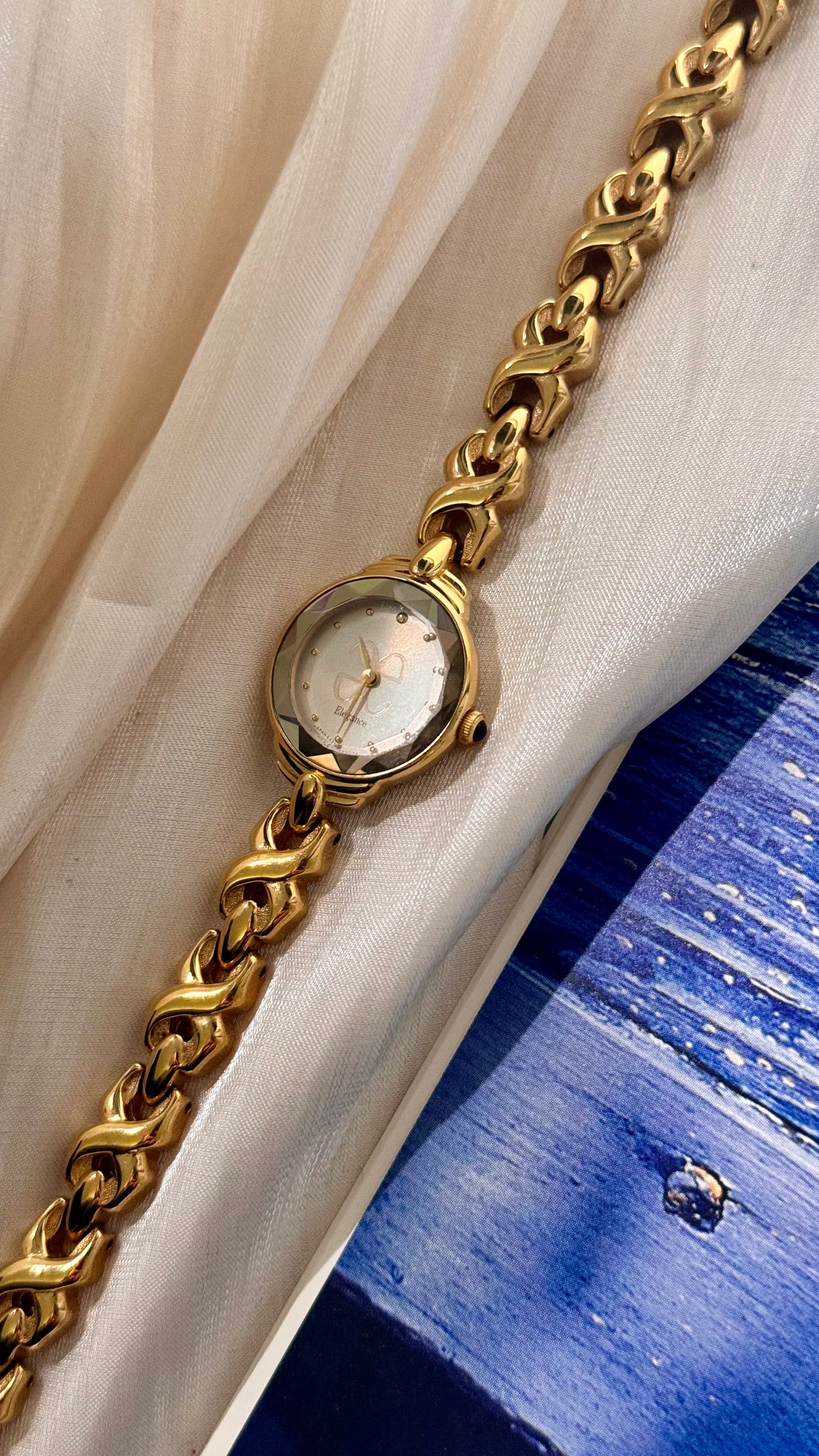 Citizen Elegance Vintage Watch - Gold Plated With Faceted Dial