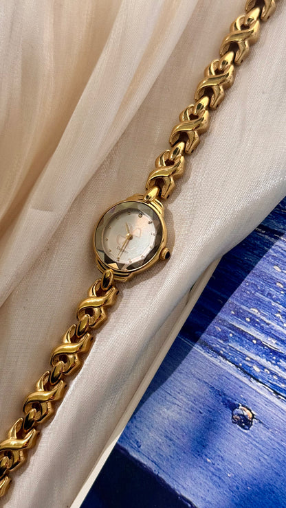 Citizen Elegance Vintage Watch - Gold Plated With Faceted Dial