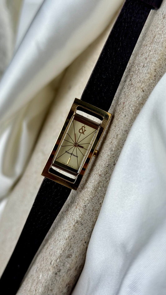 Pinky&Dianne Vintage Watch 1990, open-lug rectangular watch
