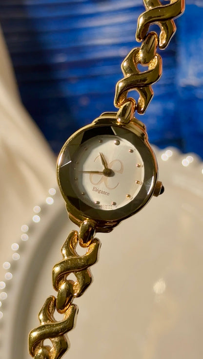 Citizen Elegance Vintage Watch - Gold Plated With Faceted Dial