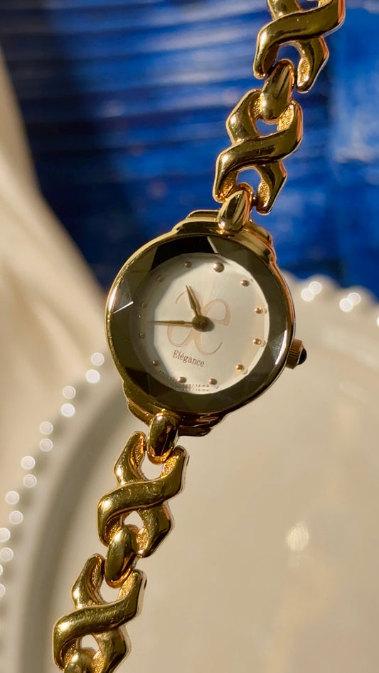 Citizen Elegance Vintage Watch - Gold Plated With Faceted Dial