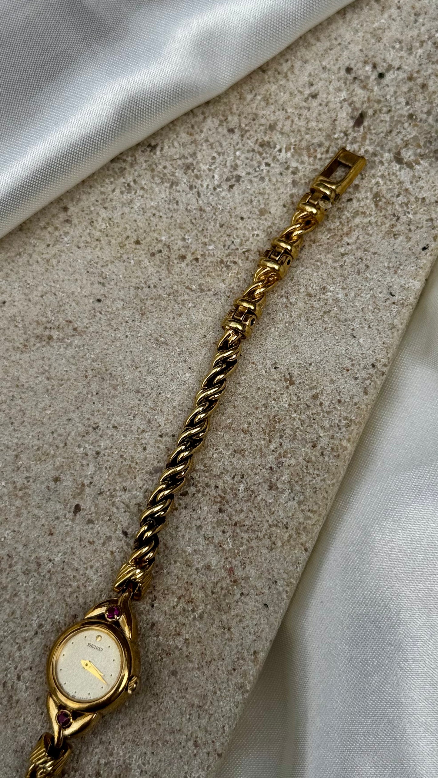 Vintage Seiko Rubies Watch - 18k Gold Plated
