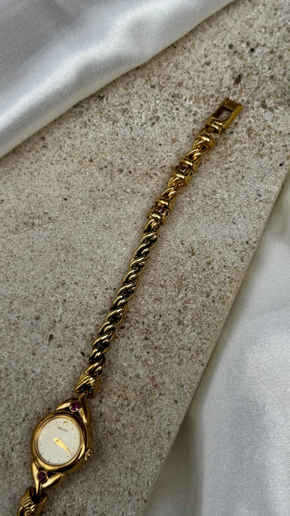 Vintage Seiko Rubies Watch - 18k Gold Plated