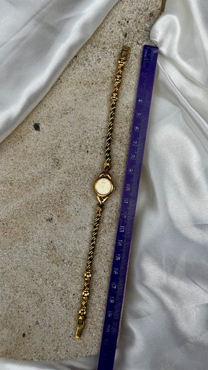 Vintage Seiko Rubies Watch - 18k Gold Plated