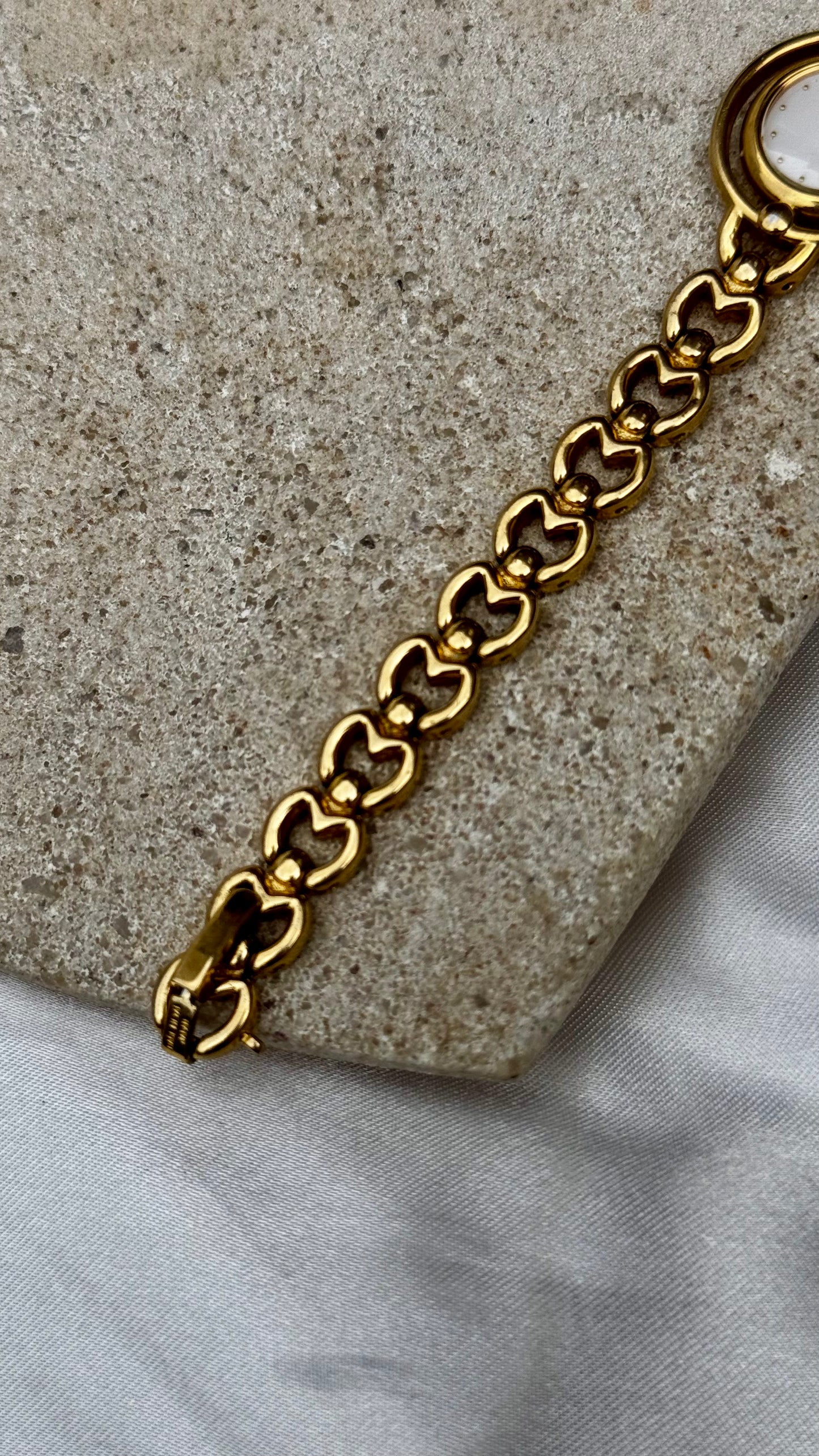 Mila Schön Vintage Watch - Gold plated, dainty bracelet with slim case, mint condition