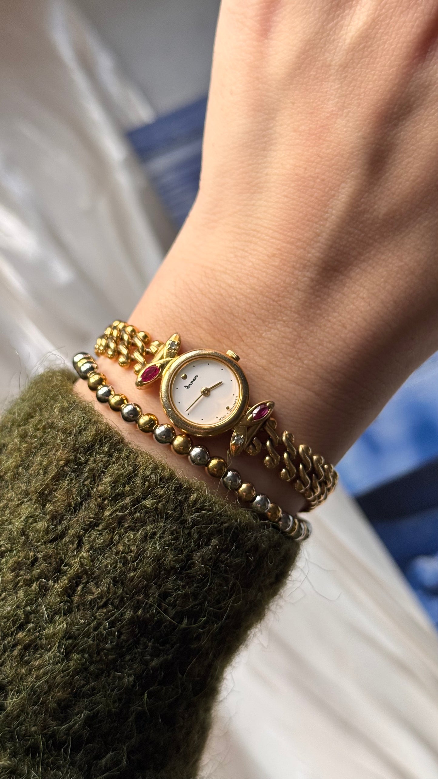 Dana ORIENT Vintage Watch 1990s - Diamonds and Rubies