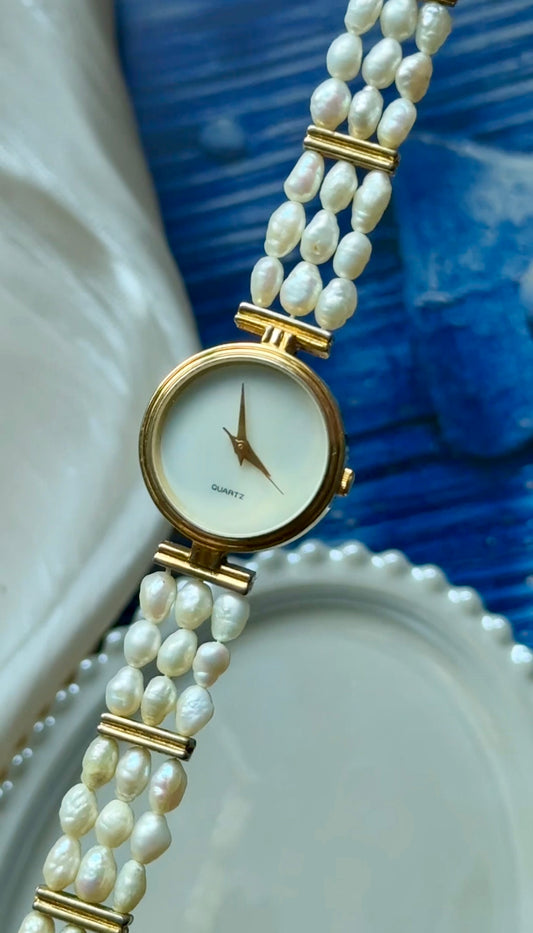 Japanese Freshwater Rice Pearl Vintage Watch