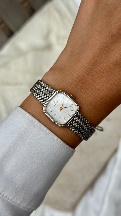 Vintage Seiko Watch 1988 - gold and white gold plated