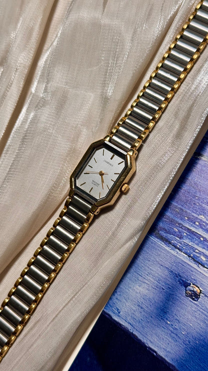 1980s Vintage Ricoh Charvale Watch - Gold and Palladium Plated - Near Mint Condition