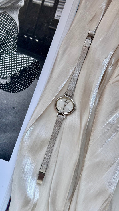 Seiko vintage watch 1990 - white gold plated