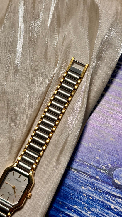 1980s Vintage Ricoh Charvale Watch - Gold and Palladium Plated - Near Mint Condition
