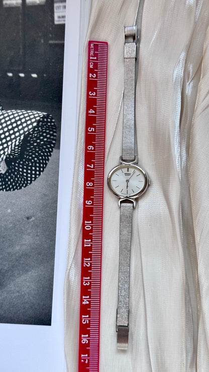 Seiko vintage watch 1990 - white gold plated
