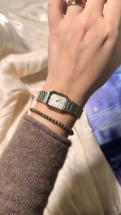 1980s Vintage Ricoh Charvale Watch - Gold and Palladium Plated - Near Mint Condition