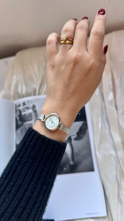 Seiko vintage watch 1990 - white gold plated