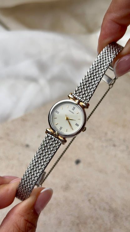 1998 Seiko Woven Bracelet Vintage Watch