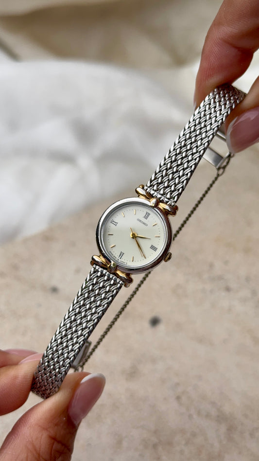 1998 Seiko Woven Bracelet Vintage Watch