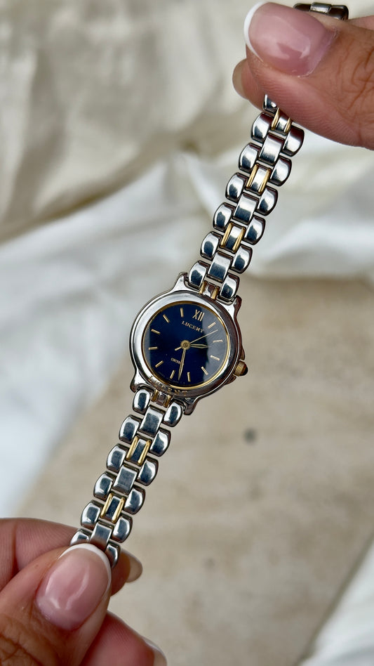 Classic 1992 Seiko Lucent Vintage Watch - Blue Dial