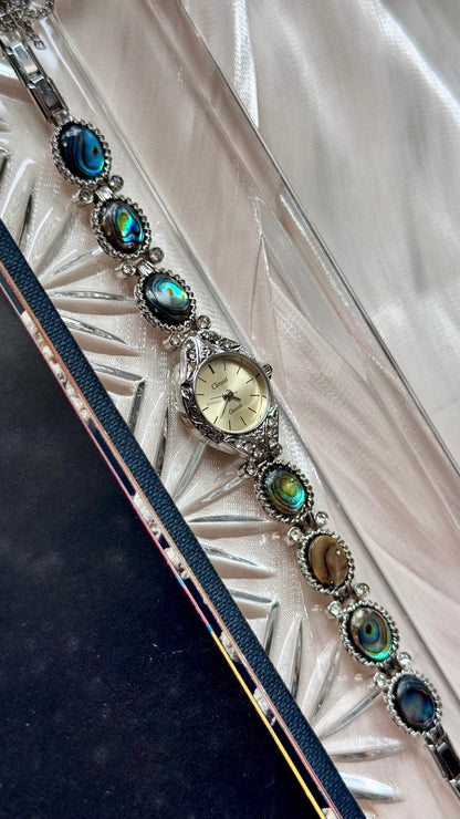 Clovat by Seiko vintage watch - Abalone shell