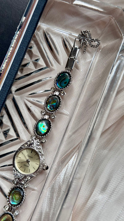 Clovat by Seiko vintage watch - Abalone shell