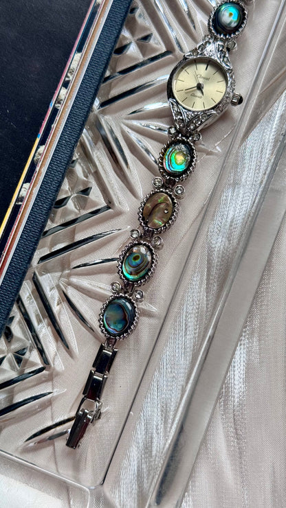 Clovat by Seiko vintage watch - Abalone shell