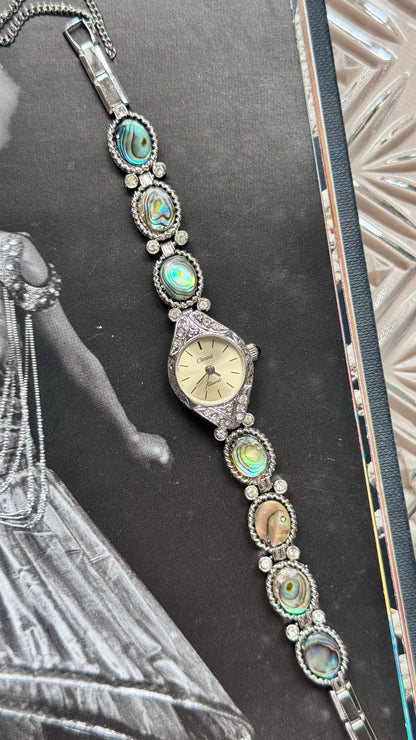 Clovat by Seiko vintage watch - Abalone shell