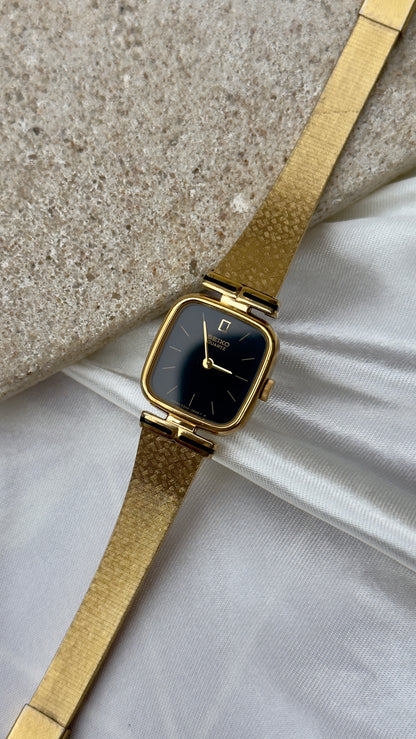 Vintage Seiko Integrated Bracelet Watch 1991 - gold plated