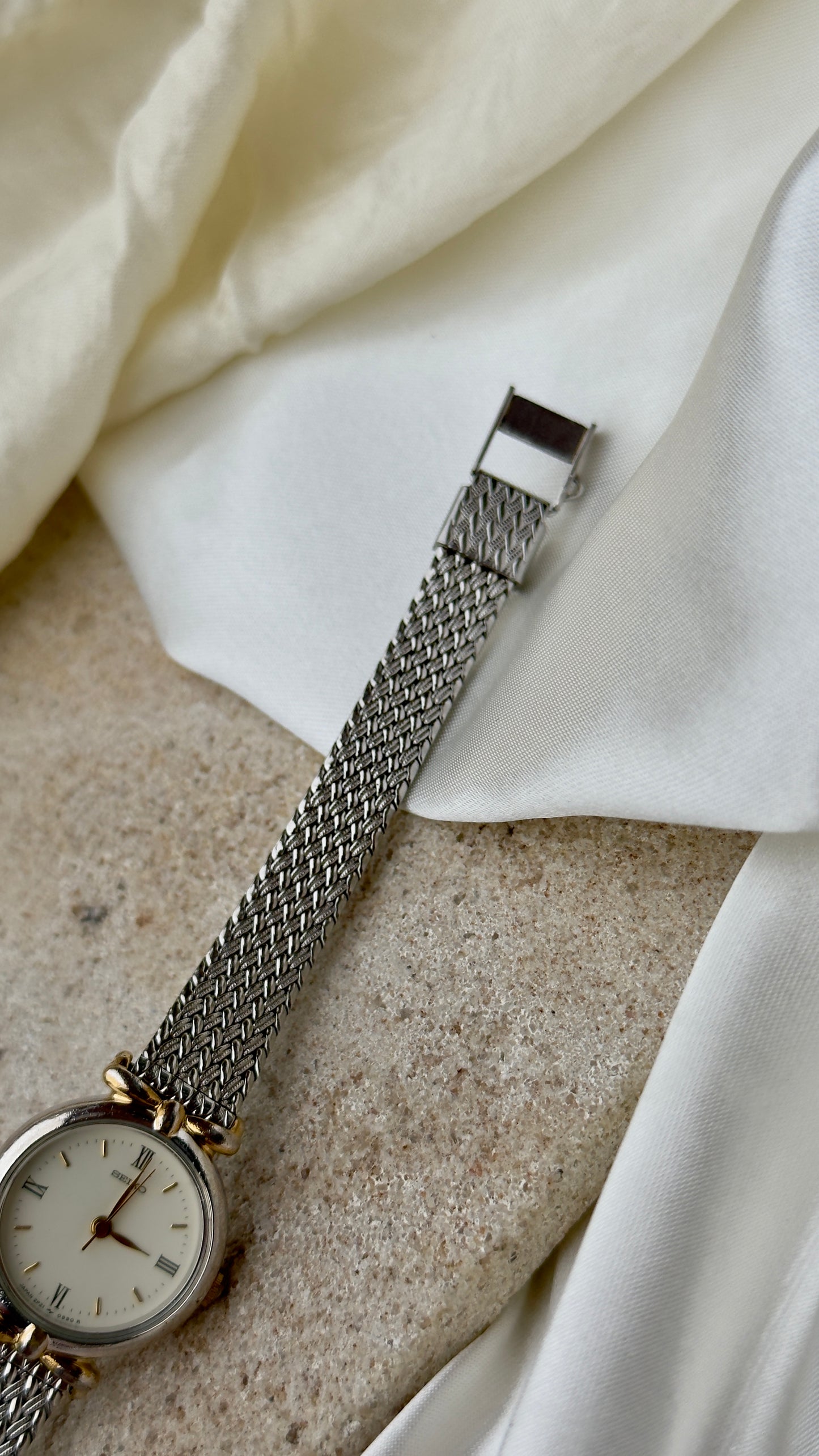 1998 Seiko Woven Bracelet Vintage Watch