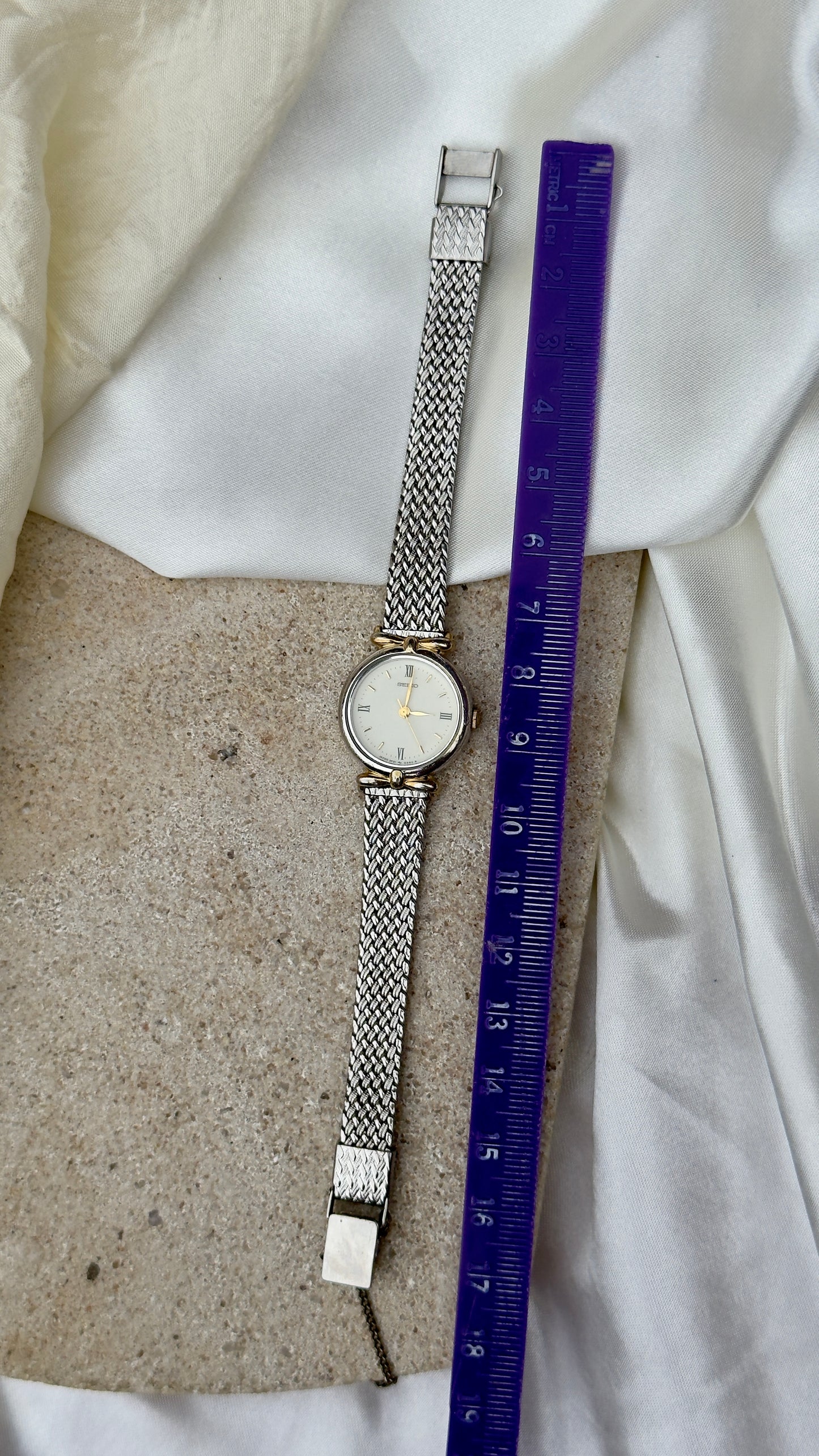 1998 Seiko Woven Bracelet Vintage Watch