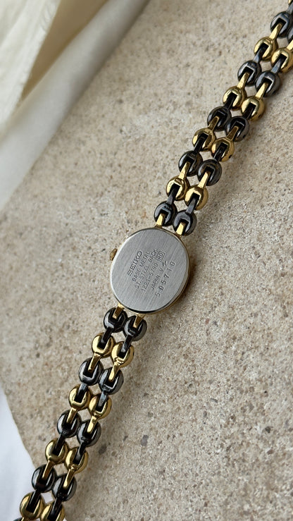 Vintage Seiko Watch 1995 - 18k Gold Plated, Oval Face (Sold separately)