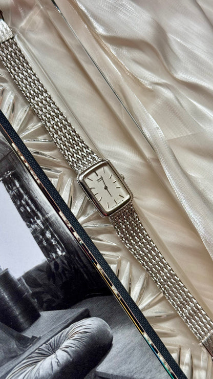 Seiko vintage watch 1991 - white gold plated