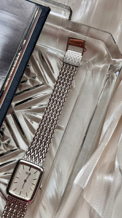 Seiko vintage watch 1991 - white gold plated