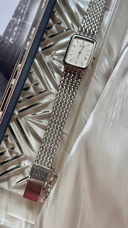 Seiko vintage watch 1991 - white gold plated