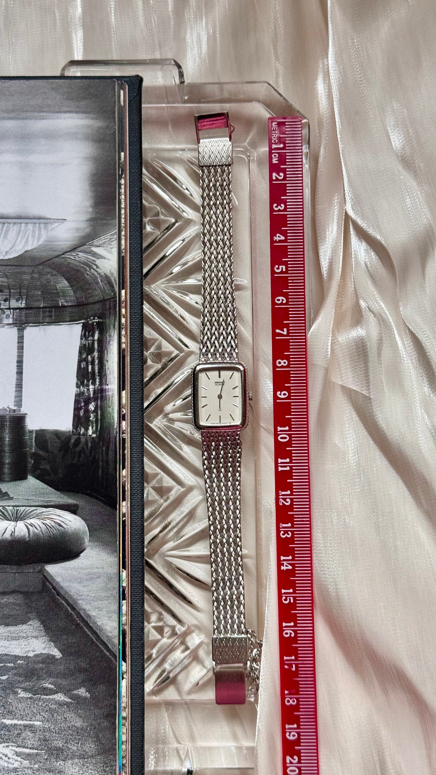 Seiko vintage watch 1991 - white gold plated