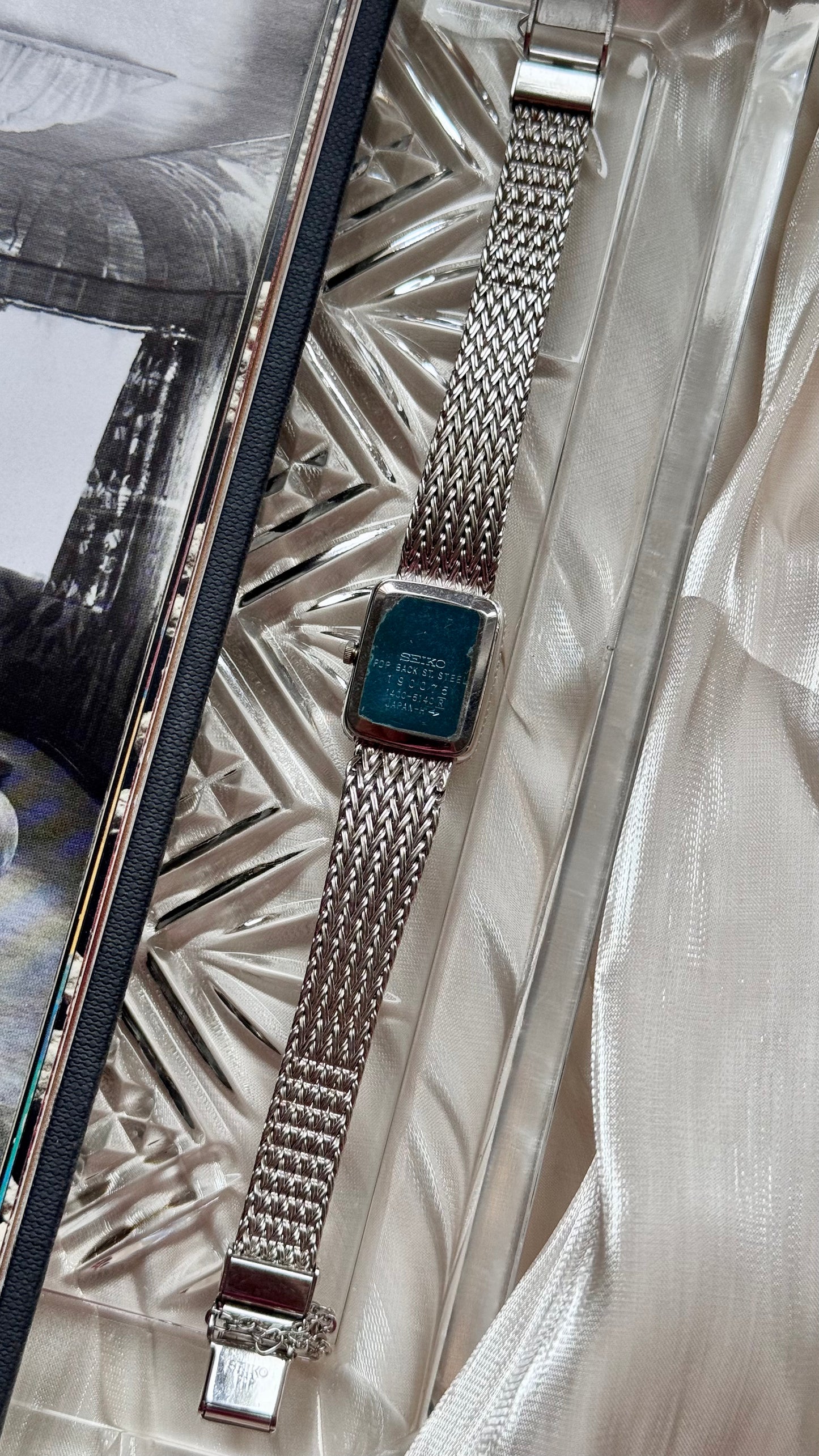 Seiko vintage watch 1991 - white gold plated