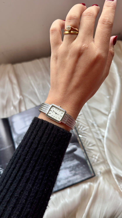 Seiko vintage watch 1991 - white gold plated