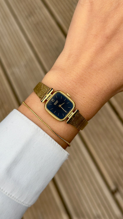 Vintage Seiko Integrated Bracelet Watch 1991 - gold plated