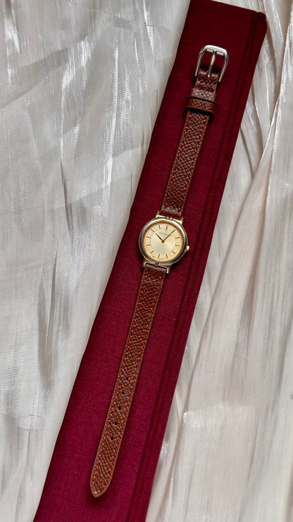 Yves Saint Laurent vintage watch (YSL) 1990s - Bespoke genuine leather