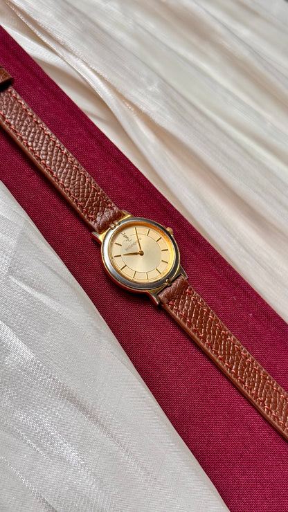 Yves Saint Laurent vintage watch (YSL) 1990s - Bespoke genuine leather
