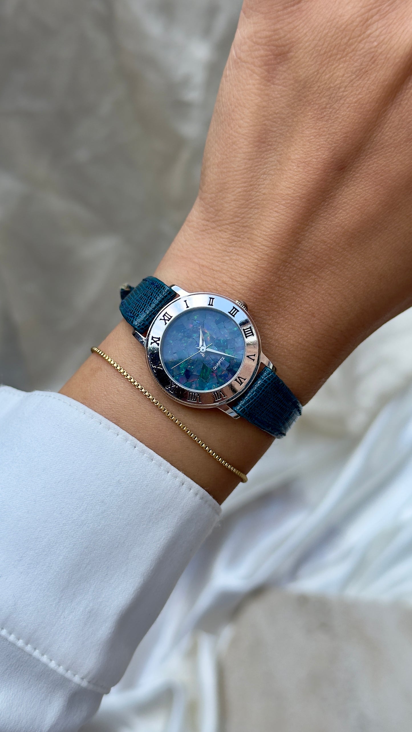 Art Deco Opal Watch 1990s