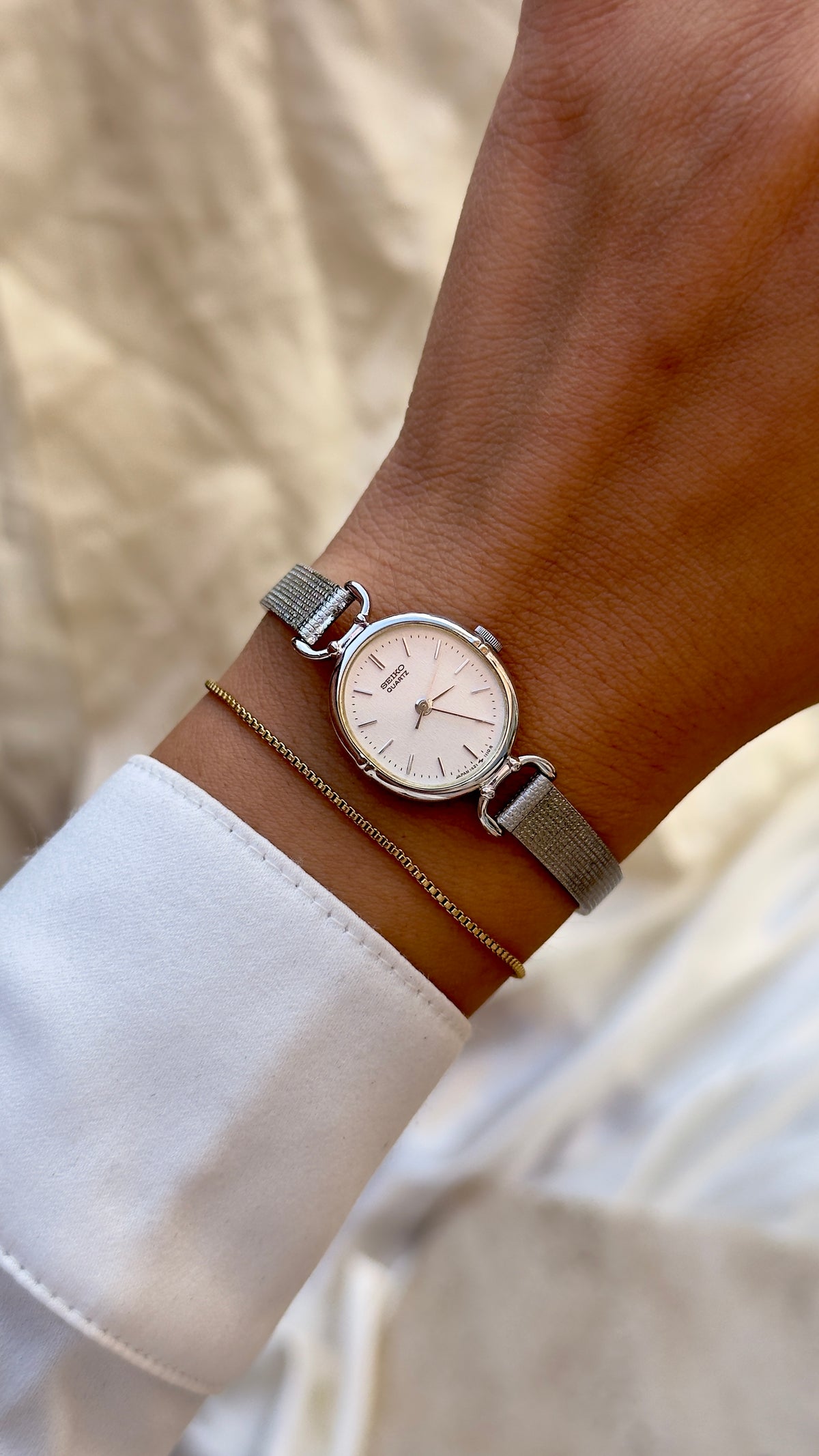 1991 Vintage Seiko Watch - Palladium Plated
