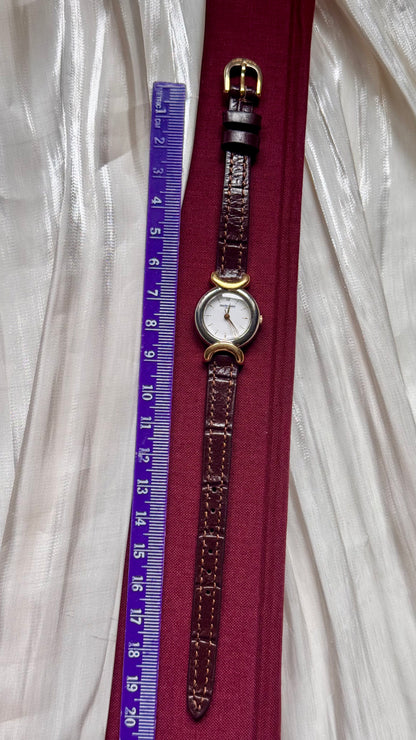Marie Claire Vintage Watch 1990s - Bespoke Leather
