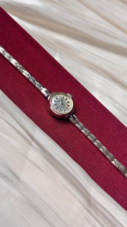 1960s Seiko Manual Wind Watch, White Gold Plated Plated Case
