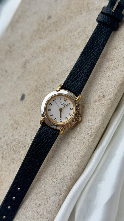 Courrèges Vintage Watch 1992 - Handmade genuine leather