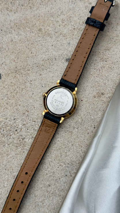 Courrèges Vintage Watch 1992 - Handmade genuine leather